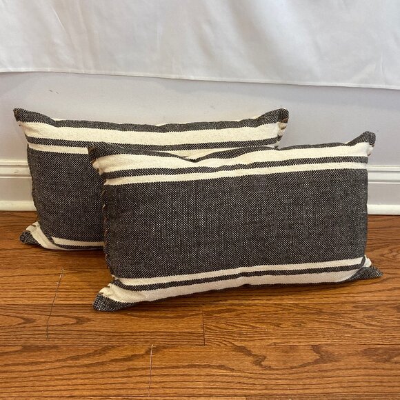 Wool/Cotton Blend Throw Pillows - Picture 1 of 3